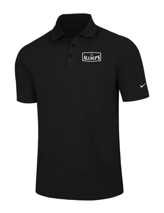 Nike Black Dri-FIT Classic Polo w/ALLSUP'S Logo