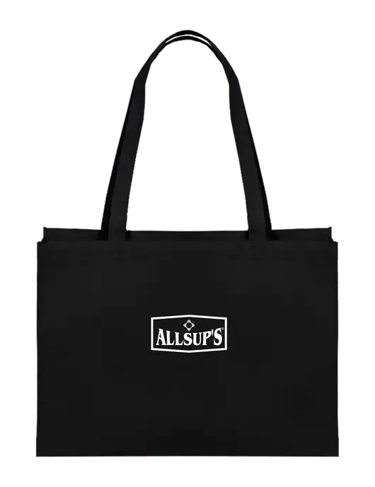 Eco Reusable Black Tote w/ALLSUP'S Logo