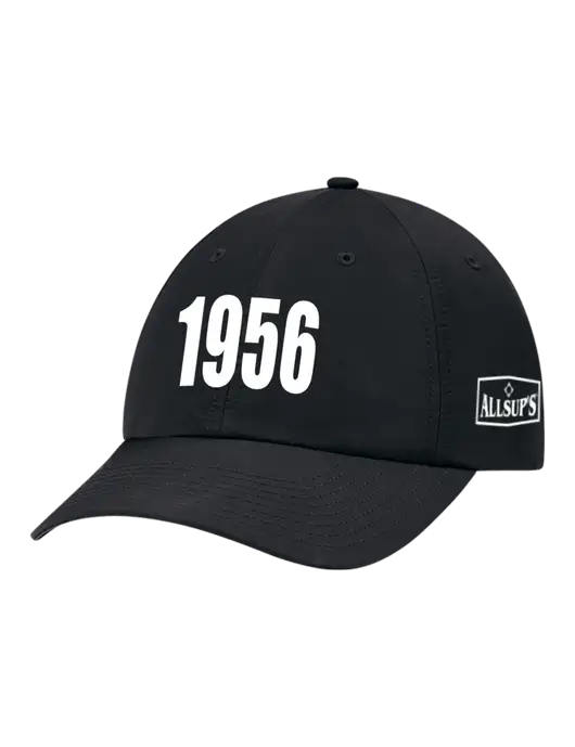 Richardson Relaxed Performance Lite Black Cap w/1956 Puff Logo, ALLSUP'S Logo