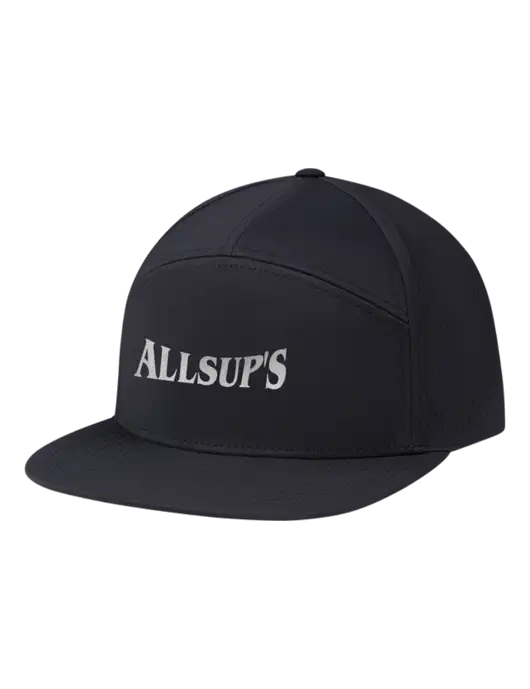 Richardson Black Cannon Cap w/ALLSUP'S Reflective Silver Brick Logo