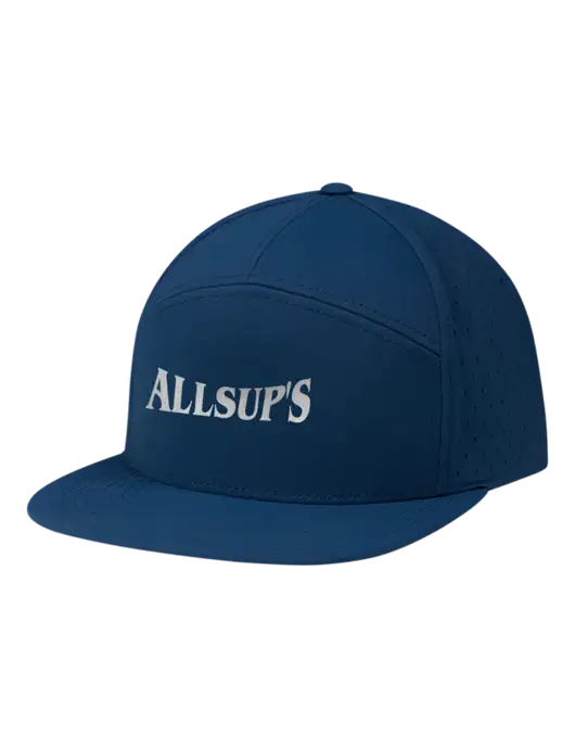 Richardson Light Navy Cannon Cap w/ALLSUP'S Reflective Silver Brick Logo