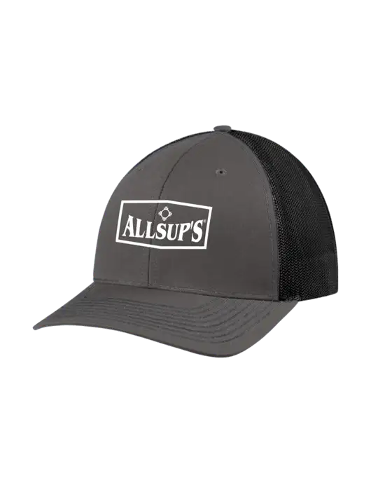 Richardson Adjustable Snapback Original 112 Trucker Cap Dark Grey w/Black Mesh w/ALLSUP'S Logo