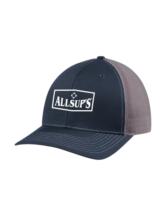 Richardson Adjustable Snapback Original 112 Trucker Cap Navy w/Charcoal Mesh w/ALLSUP'S Logo