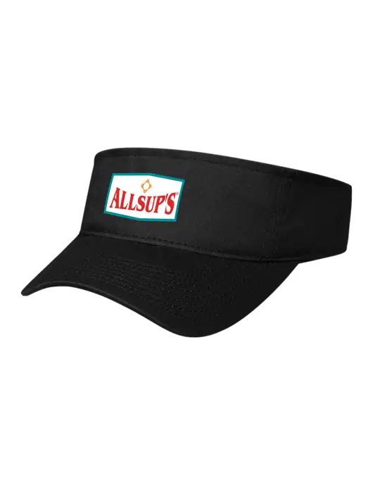 Black Cap Visor w/ALLSUP'S Logo
