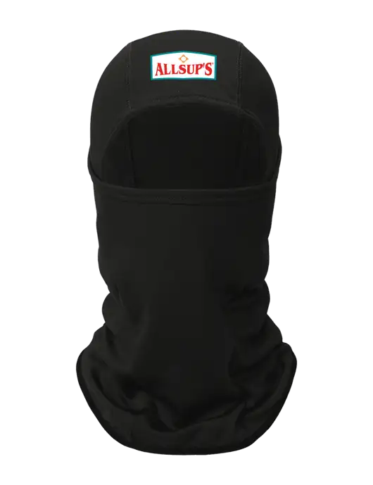 Black CornerStone Smooth Fleece Face Mask w/ALLSUP'S Logo