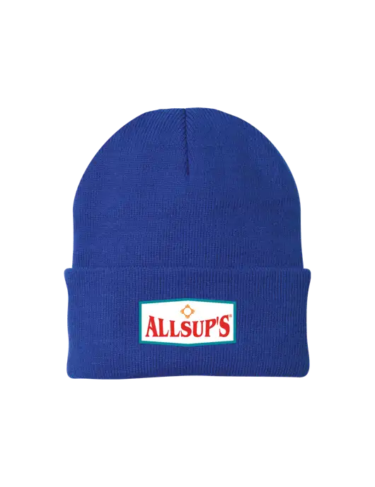 Royal Knit Cap w/ALLSUP'S Logo