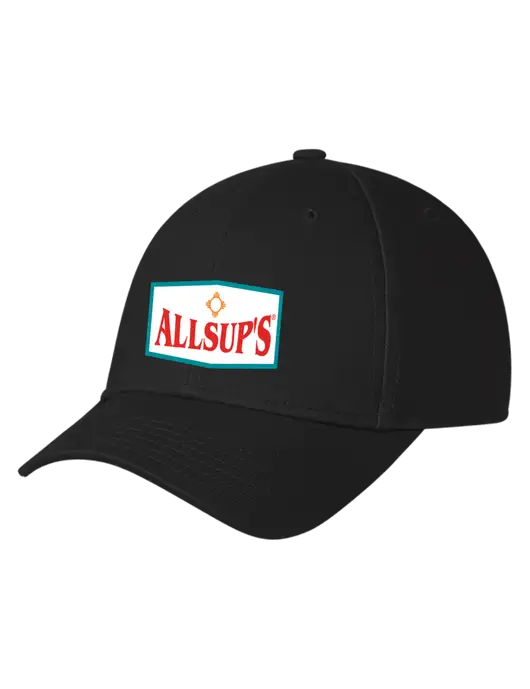 Black Structured Cap Hook & Loop w/ALLSUP'S Logo