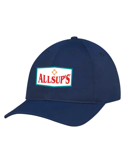 Navy Nylon Twill Performance Cap w/ALLSUP'S Logo