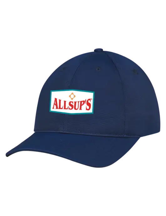 Navy Nylon Twill Performance Cap w/ALLSUP'S Logo