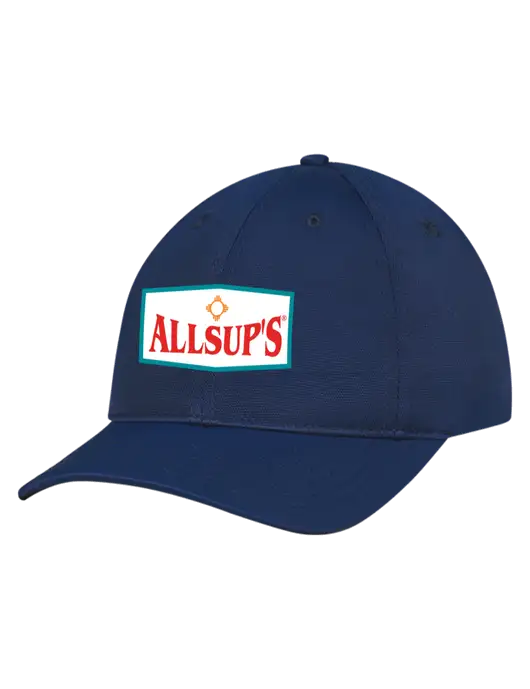 Navy Nylon Twill Performance Cap w/ALLSUP'S Logo