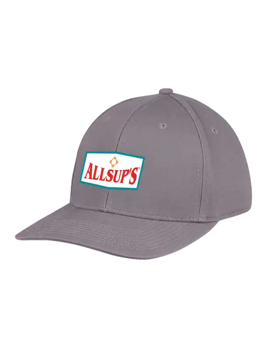 Premium Modern Structured Twill Charcoal Snapback Cap w/ALLSUP'S Logo