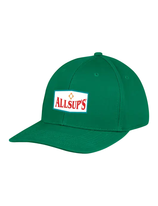 Premium Modern Structured Twill Kelly Green Snapback Cap w/ALLSUP'S Logo