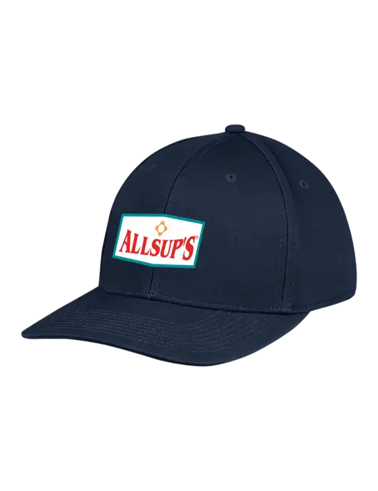Premium Modern Structured Twill Navy Snapback Cap w/ALLSUP'S Logo