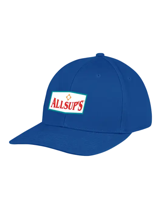 Premium Modern Structured Twill Royal Snapback Cap w/ALLSUP'S Logo