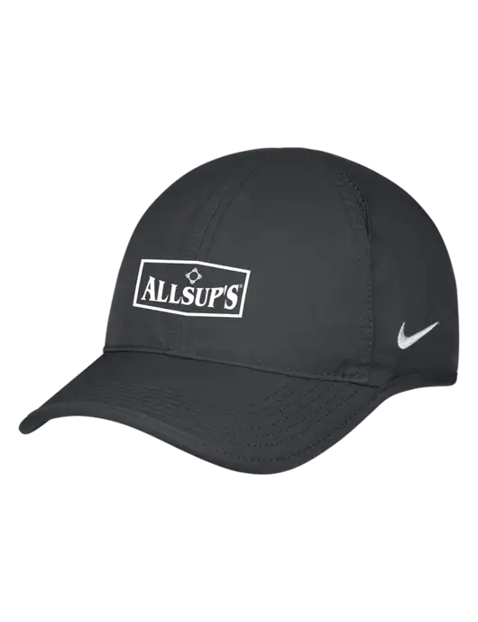 Nike Charcoal Featherlight Cap w/ALLSUP'S Logo