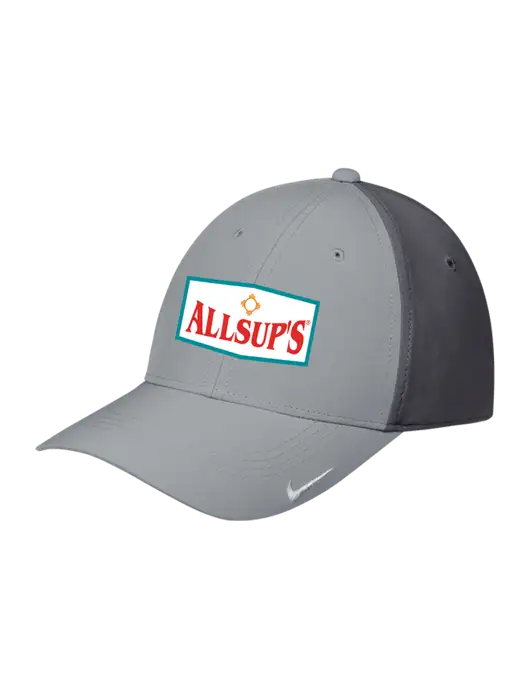 Nike Light Grey/Dark Grey Dri-FIT Legacy Cap w/ALLSUP'S Logo