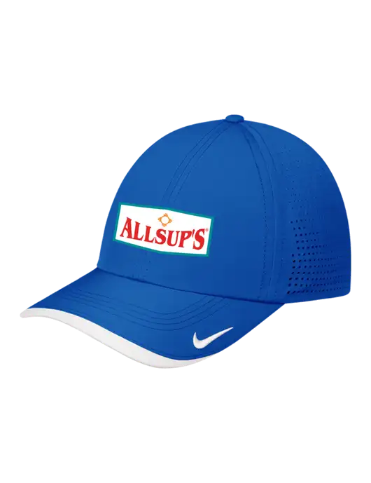 Nike Royal/White Dri-FIT Perforated Performance Cap w/ALLSUP'S Logo