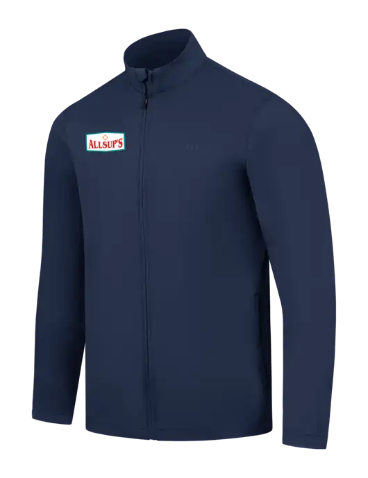 TravisMathew Navy Surfside Full-Zip Jacket w/ALLSUP'S Logo