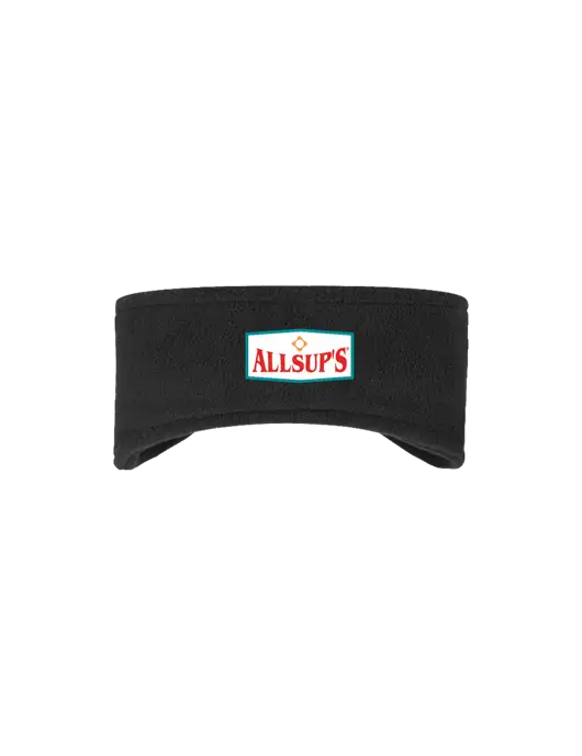 Black Stretch Fleece Headband w/ALLSUP'S Logo