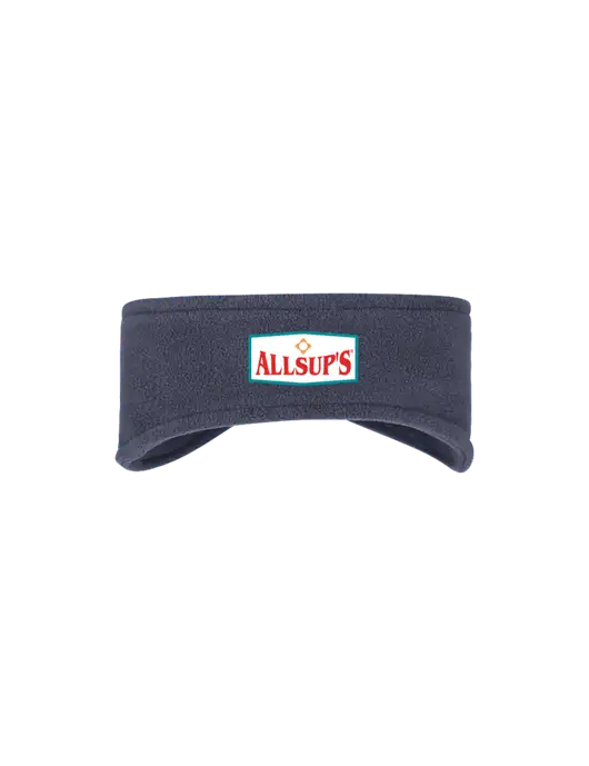 Navy Stretch Fleece Headband w/ALLSUP'S Logo