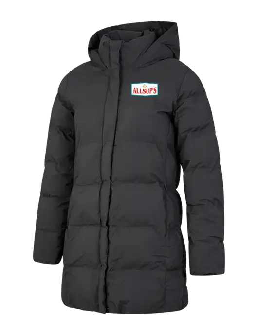 Mercer+Mettle Womens Dark Grey Puffy Parka  w/ALLSUP'S Logo
