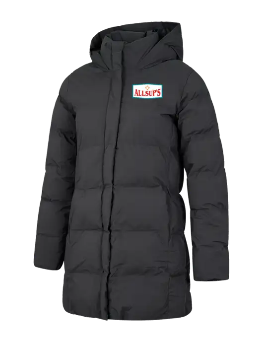 Mercer+Mettle Womens Dark Grey Puffy Parka  w/ALLSUP'S Logo