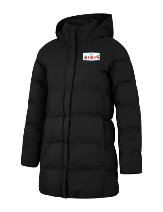 Mercer+Mettle Womens Deep Black Puffy Parka  w/ALLSUP'S Logo