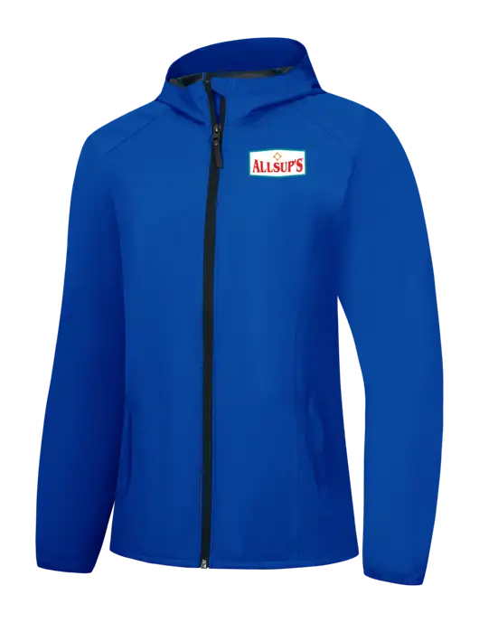 Womens Royal Essential Rain Jacket w/ALLSUP'S Logo