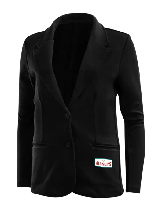 Black Womens Knit Blazer w/ALLSUP'S Logo