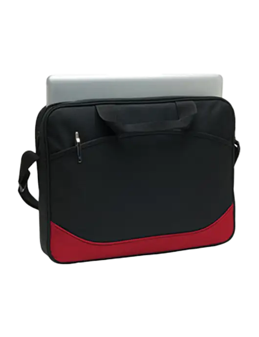 Slim & Lite Black/Dark Red Laptop Case w/ALLSUP'S Logo