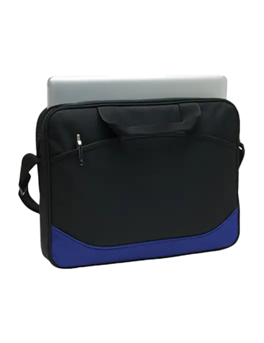 Slim & Lite Black/Royal Blue Laptop Case w/ALLSUP'S Logo
